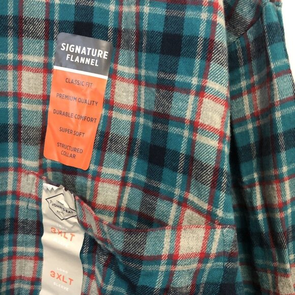 ST. John’s Bay Signature Series Flannel 3XLT New With Tags - Picture 2 of 6